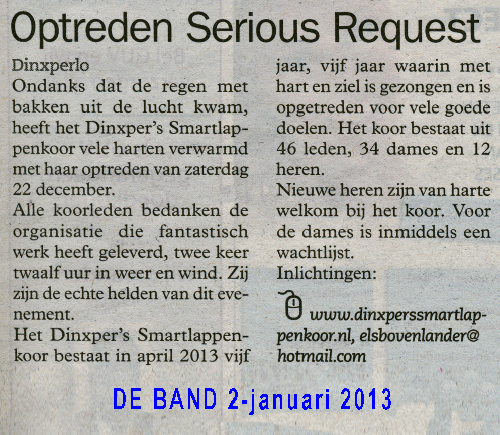 De Band 02012013