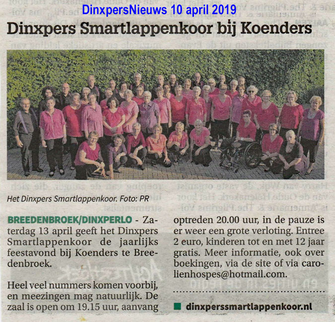 DinxpersNieuws 10 april